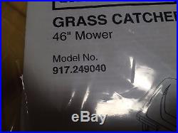 Craftsman 46 Riding Lawn Mower Tractor 3-bin Grass Catcher Bagger Sweeper