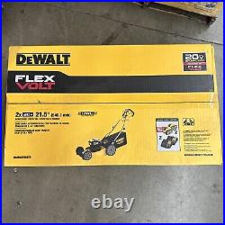 DEWALT DCMWSP255Y2 2X20V MAX 21-1/2 Rear Wheel Mower Kit with2 Batts(12Ah) New