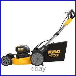 DEWALT DCMWSP255Y2 2X20V MAX 21-1/2 Rear Wheel Mower Kit with2 Batts(12Ah) New