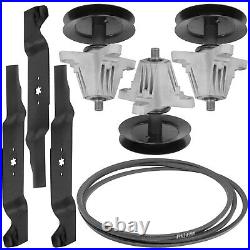 Deck Spindles Blades Belt Kit for Cub Cadet RZTS54KW RZT-S54 KW 54 Deck