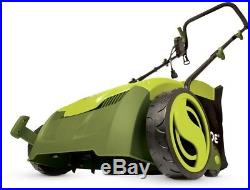 Electric Lawn Dethatcher Scarifier Grass Yard Bag Corded Rake Remover Tines Tool