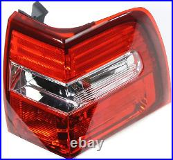 Evan-Fischer Tail Light Lens and Housing Compatible with 2007-2014 Ford Expediti