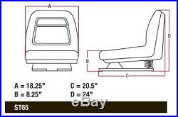 F710 F725 F735 New John Deere Lawn & Garden Tractor Seat with Slide Track Suspen