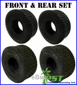 FULL MATCHING SET (FRONT& REAR) Lawn Mower Tires 15x6.00-6 and 20x8.00-8
