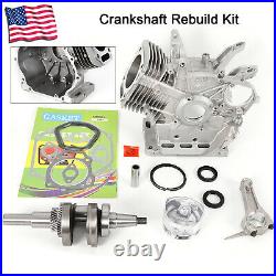 Fits Honda GX390 GX340 Crankshaft 13HP Rebuild Kit Engine Block Full Gasket Set