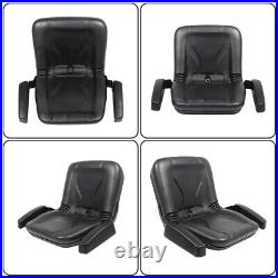 For Cub Cadet Dixie Chopper Dixon US High Back Lawn Mower Seat with Armrests Black
