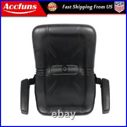 For Cub Cadet Dixie Chopper Dixon US High Back Lawn Mower Seat with Armrests Black