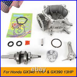 For Honda GX340 11HP and GX390 13HP Crankshaft Rebuild Kit Engine Block Piston