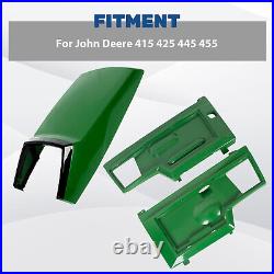 For John Deere 415 425 445 455 Side Panels Kit+Upper Hood for AM128986 AM128983