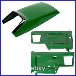 For John Deere 415 425 445 455 Side Panels Kit+Upper Hood for AM128986 AM128983