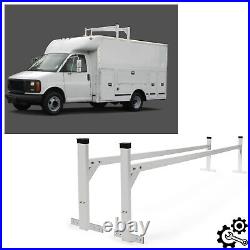 For Open & Enclosed Trailers Cargo Vans Adjustable Aluminum Ladder Roof Racks