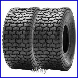 Full Set 4 15x6-6 20x8-8 Lawn Mower Tires 4Ply Garden Tractor Tires Front & Rear