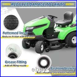 GICOOL 15x6.00-6 Flat Free Lawn Mower Tire and Wheel 2 Pcs 15x6-6nhs Riding