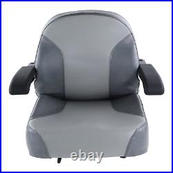 Gray Seat with Armrests Fits Zero-Turn Lawn Mowers Exmark Bad Boy