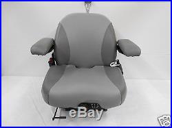 Gray Suspension Seat Fits Hustler, Exmark, Toro, Bobcat, Bunton, Dixie Chopper #og