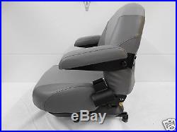 Gray Suspension Seat Fits Hustler, Exmark, Toro, Bobcat, Bunton, Dixie Chopper #og