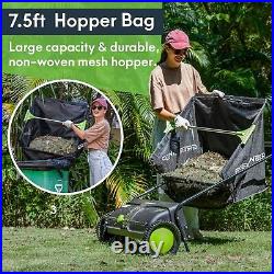 GreenSweep Pickup Pro Garden Sweeper Leaf & Grass Push Lawn Sweeper REFURB