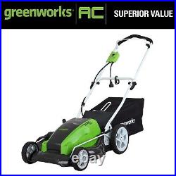 Greenworks 13 Amp 21-inch Corded Electric Walk-Behind Push Lawn Mower, 25112