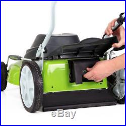 Greenworks 25022 12 Amp 20 in. 7-Position 3-in-1 Electric Lawn Mower New