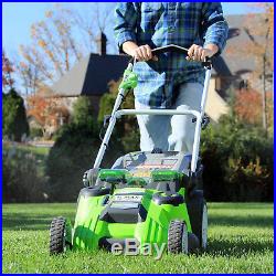 Greenworks 25302 GMAX 40V Cordless Twin Force Lawn Mower With 4.0AH Battery