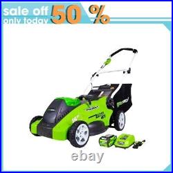 Greenworks 40V 16 Cordless Lawn Mower with 5Ah Battery and Charger, 2545202