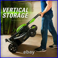 Greenworks 40V 20'' Cordless Lawn Mower Brushless Metal Deck with 4.0Ah Battery