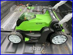 Greenworks 40V 4Ah Cordless Lawn Mower 17'' Metal Deck Height Adjustable Height