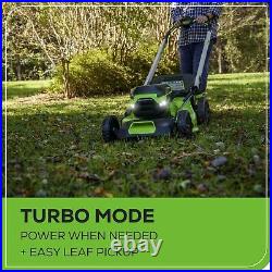 Greenworks 60V 21 Cordless Self-Propelled Lawn Mower + 2x 4.0Ah Batteries