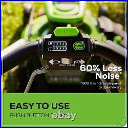 Greenworks 60V 21 Cordless Self-Propelled Lawn Mower + 2x 4.0Ah Batteries