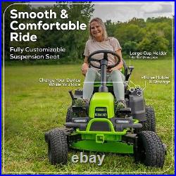 Greenworks 60V 42 inch Riding Lawn Mower with 4x 8Ah Battery and 2x 10A Charger