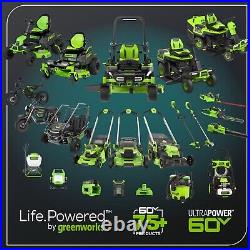 Greenworks 60V 42 inch Riding Lawn Mower with 4x 8Ah Battery and 2x 10A Charger