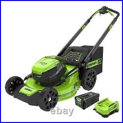 Greenworks 80V 21 Self-Propelled Mower with 4Ah 2Ah Battery&Rap Charger (Renewed)
