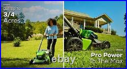 Greenworks 80V 21 Self-Propelled Mower with 4Ah 2Ah Battery&Rap Charger (Renewed)