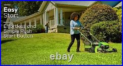 Greenworks 80V 21 Self-Propelled Mower with 4Ah 2Ah Battery&Rap Charger (Renewed)