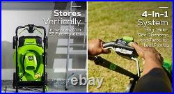 Greenworks 80V 21 Self-Propelled Mower with 4Ah 2Ah Battery&Rap Charger (Renewed)