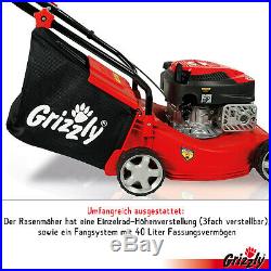 Grizzly Benzin Rasenmäher BRM 4013 40 cm Schnittbreite, 4 Takt Motor, 2,6 PS