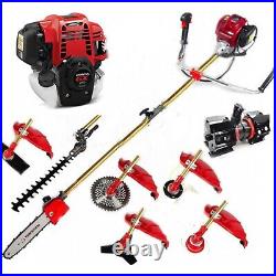 Gx50 brush cutter 8 in 1 weed eater lawn mower 4 strokes pole trimmer rototiller