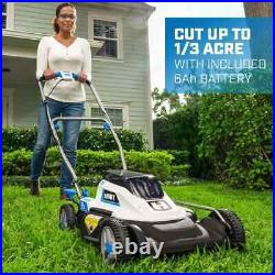 HART 40-Volt Cordless 18-inch Push Mower Kit, 6Ah Lithium-Ion Battery & Charger