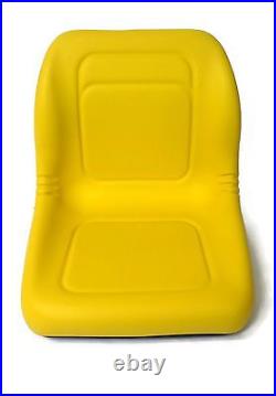 HIGH BACK Yellow Seat with Pivot Bracket for John Deere GT242 GT245 GT262 GT275