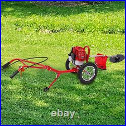 Hand Push Type Grass Cutter Lawn Mower Trimmer Gasoline Brush Cutter Garden Tool