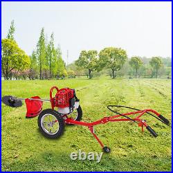 Hand Push Type Grass Cutter Lawn Mower Trimmer Gasoline Brush Cutter Garden Tool