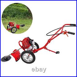 Hand Push Type Grass Cutter Lawn Mower Trimmer Gasoline Brush Cutter Garden Tool