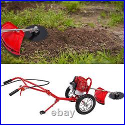 Hand Push Type Grass Cutter Lawn Mower Trimmer Gasoline Brush Cutting Machine