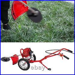 Hand Push Type Grass Cutter Lawn Mower Trimmer Gasoline Brush Cutting Machine