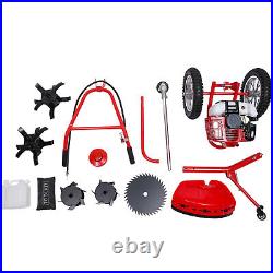 Hand Push Type Grass Cutter Lawn Mower Trimmer Gasoline Brush Cutting Machine