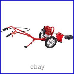 Hand Push Type Grass Cutter Lawn Mower Trimmer Gasoline Brush Cutting Machine