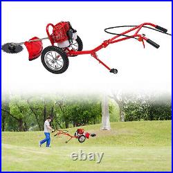 Hand Push Type Grass Cutter Lawn Mower Trimmer Gasoline Brush Cutting Machine
