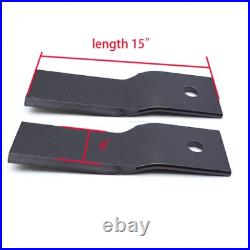 Heavy Duty Cutter Blades for AGT Top Cat HFRC72 Brush Hog Skidsteer Mower Blades