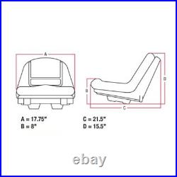 High Back Fits John Deere Mower Seat L100 L110 L120 L130 G110 L105 L107 L118 135