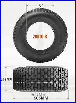 High Quality Set Of 2 20x10-8 Lawn Mower Tires 4Ply 20x10x8 Replacement Tyres
